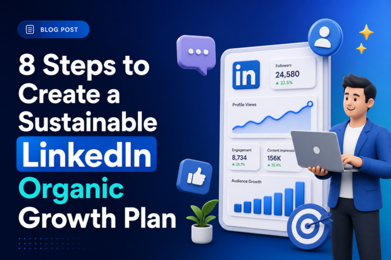 8 Steps to Create a Sustainable LinkedIn Organic Growth Plan
