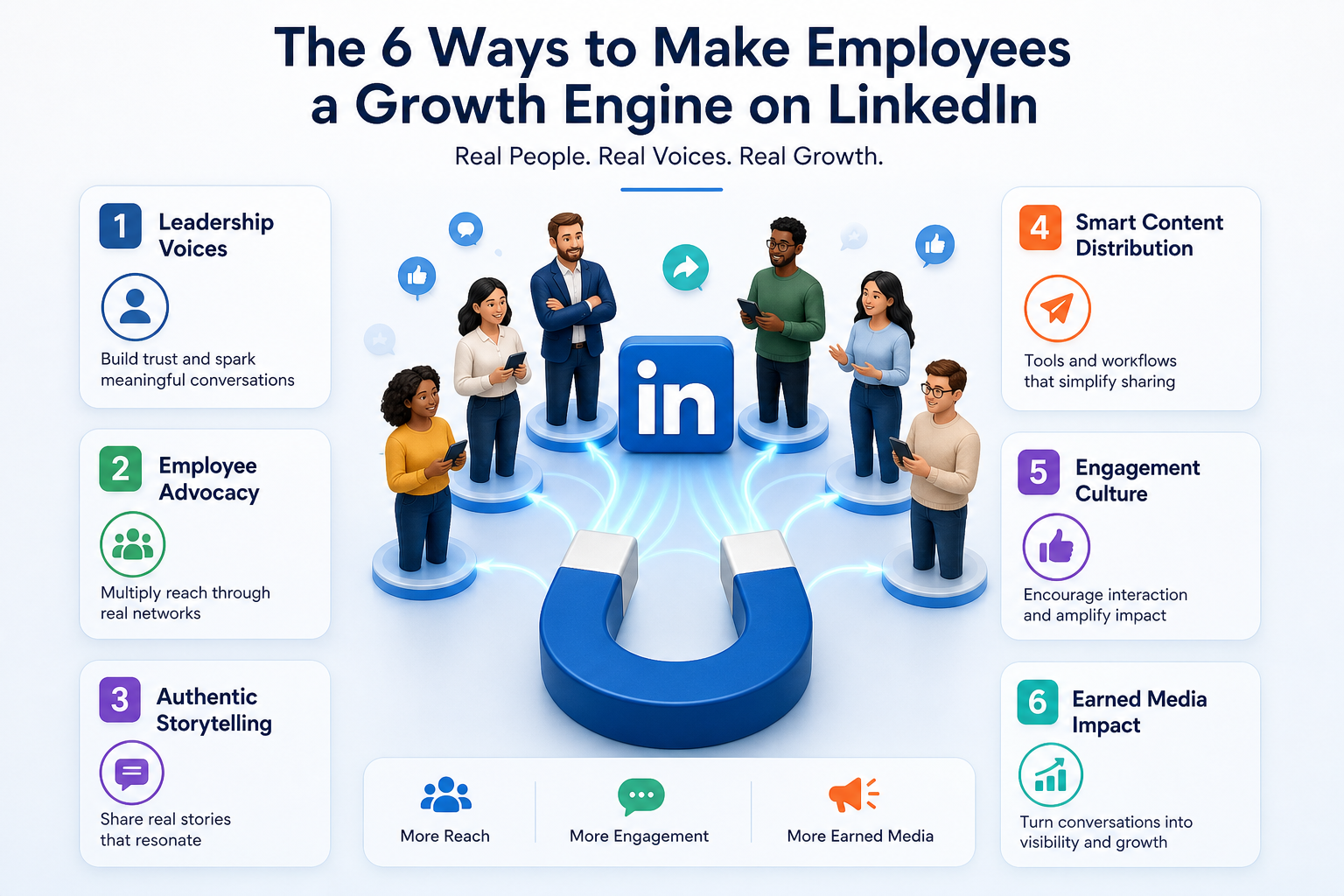 The 6 Ways to Make Employees a Growth Engine on LinkedIn