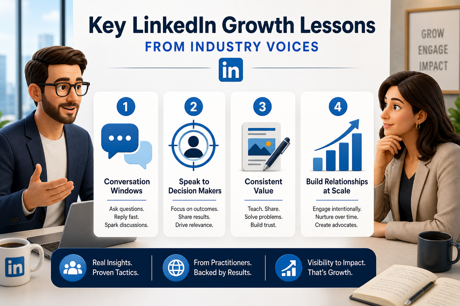 Key LinkedIn Growth Lessons from Industry Voices