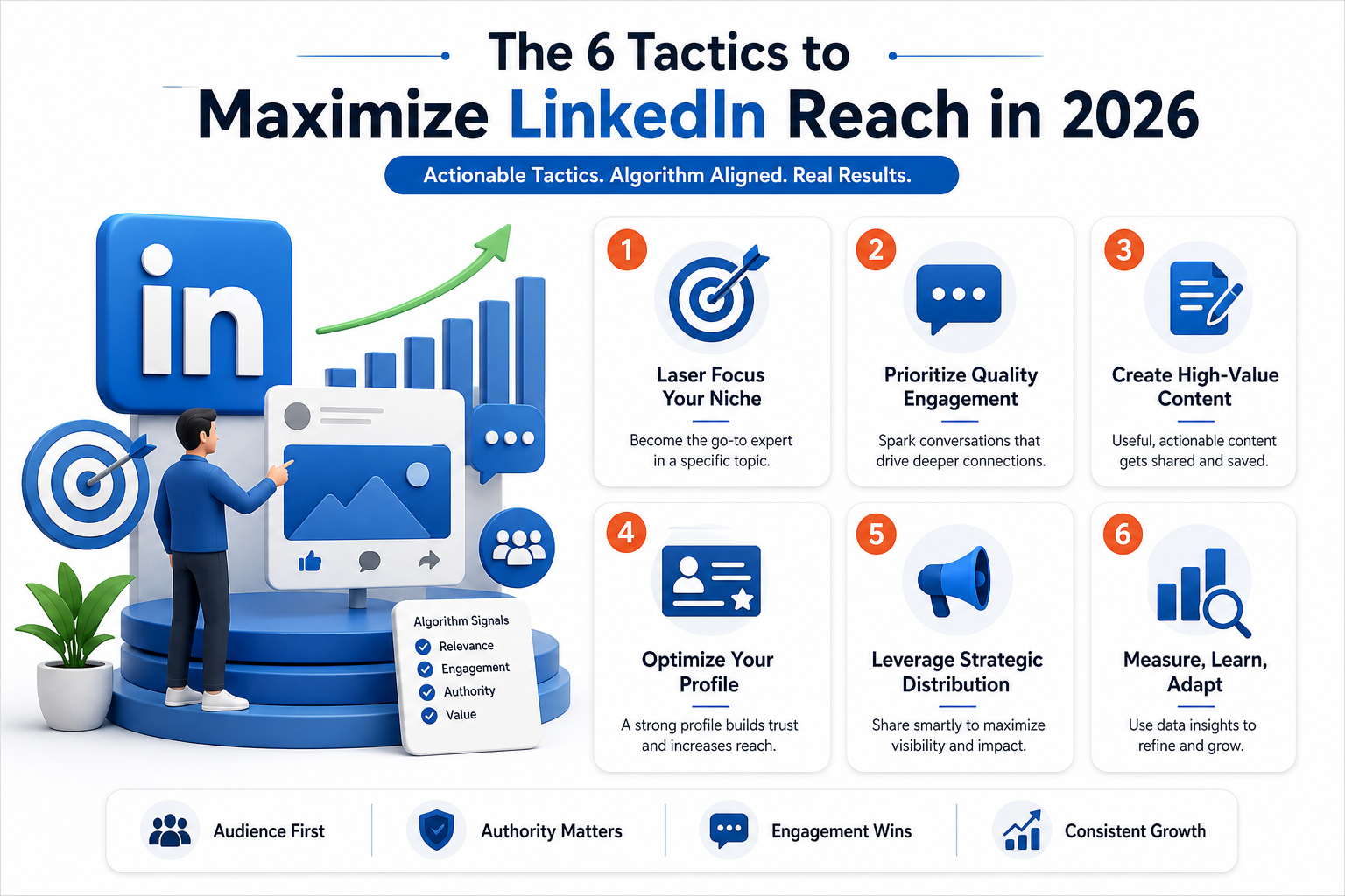 The 6 Tactics to Maximize LinkedIn Reach in 2026