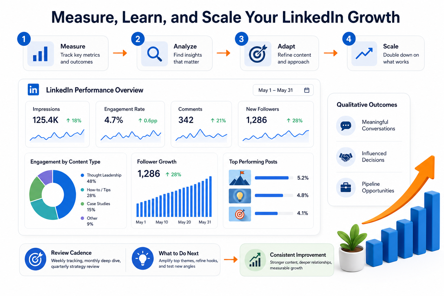 Measuring Impact and Scaling Your LinkedIn Efforts