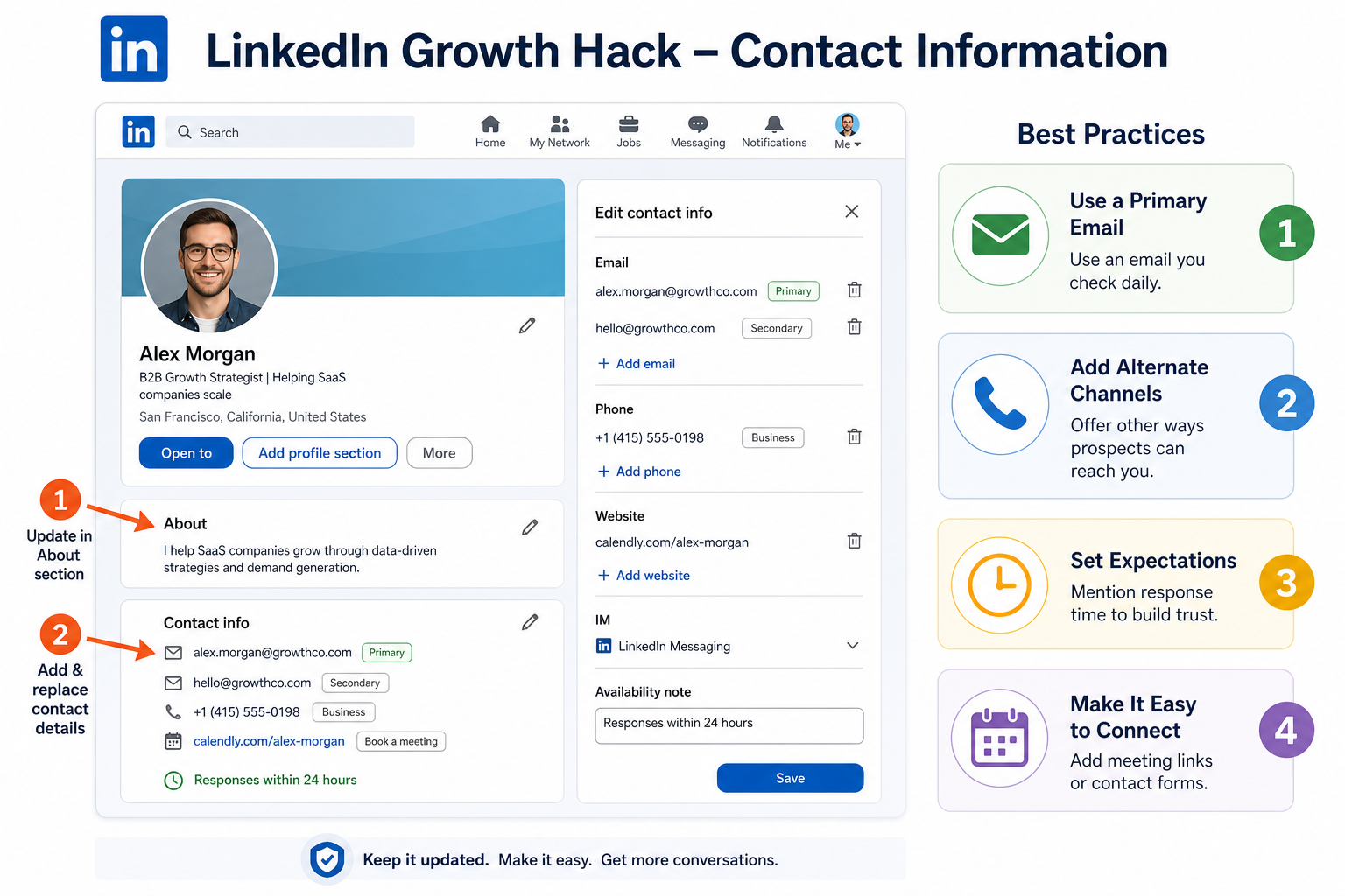 LinkedIn Growth Hack - Contact Information
