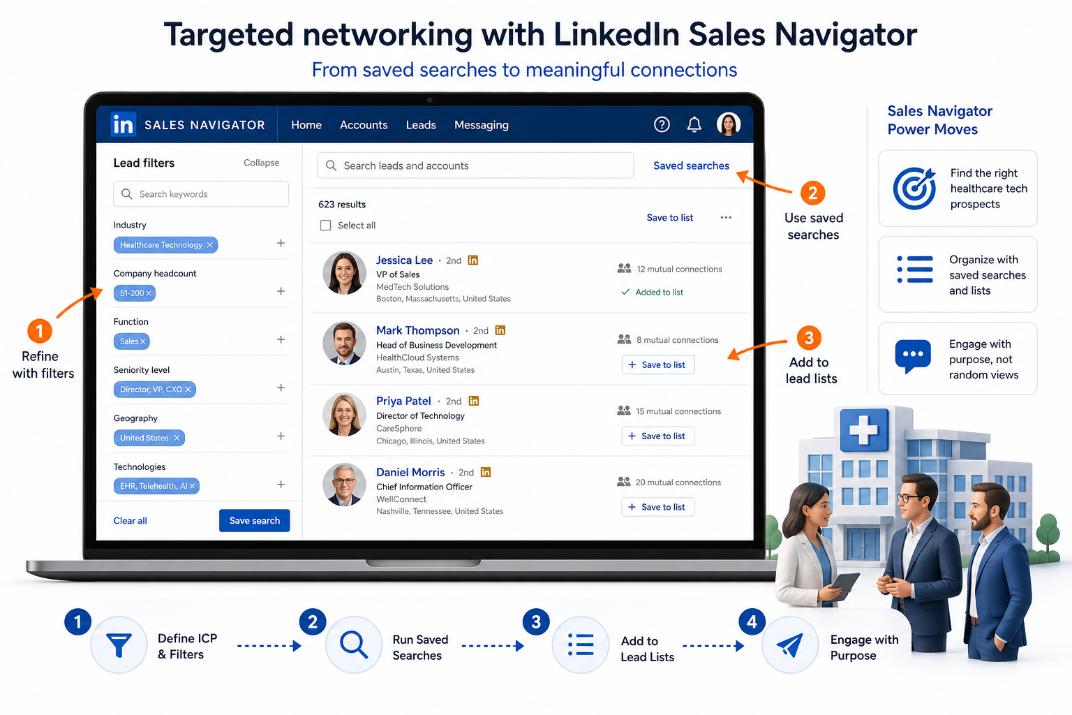 Targeted networking with LinkedIn Sales Navigator