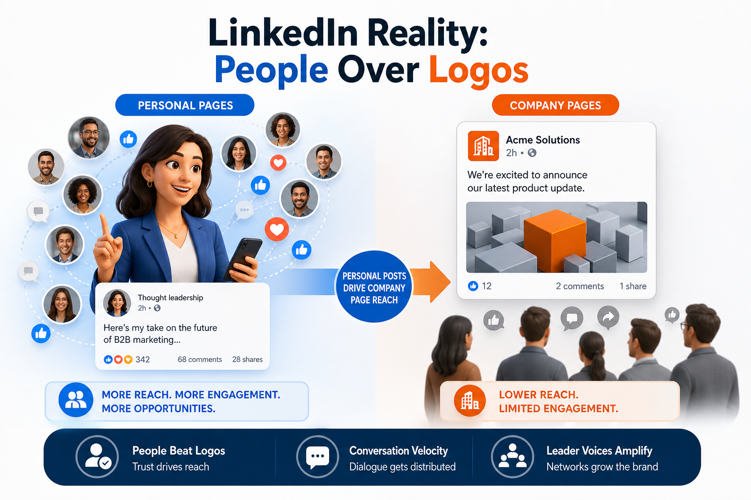 LinkedIn Algorithm Reality: Personal Pages vs Company Pages