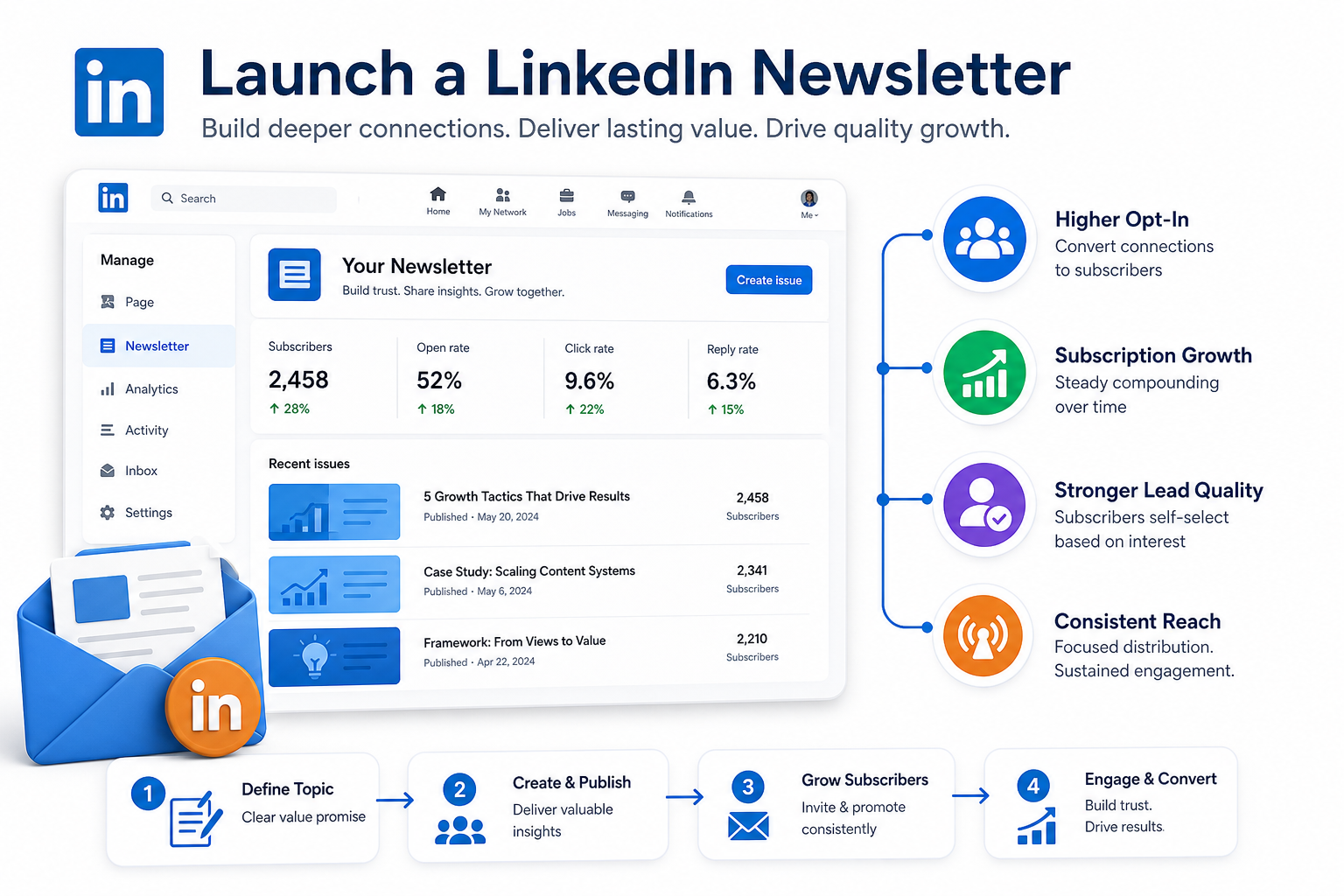 Launch a LinkedIn Newsletter