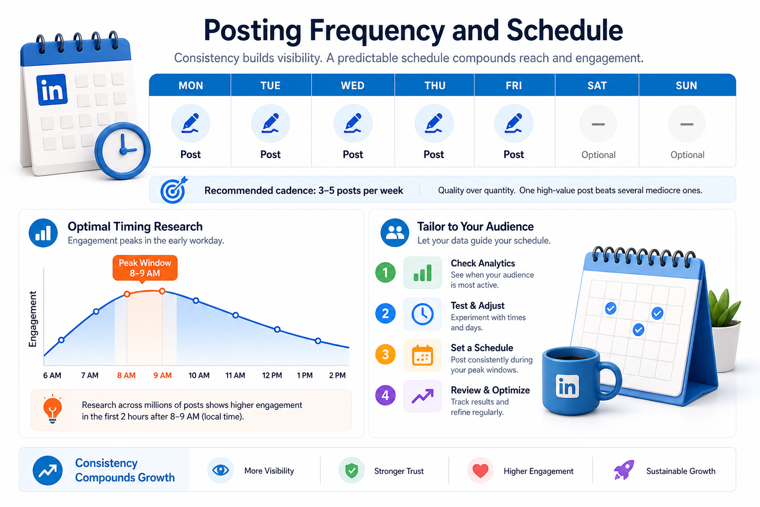 Posting Frequency and Schedule