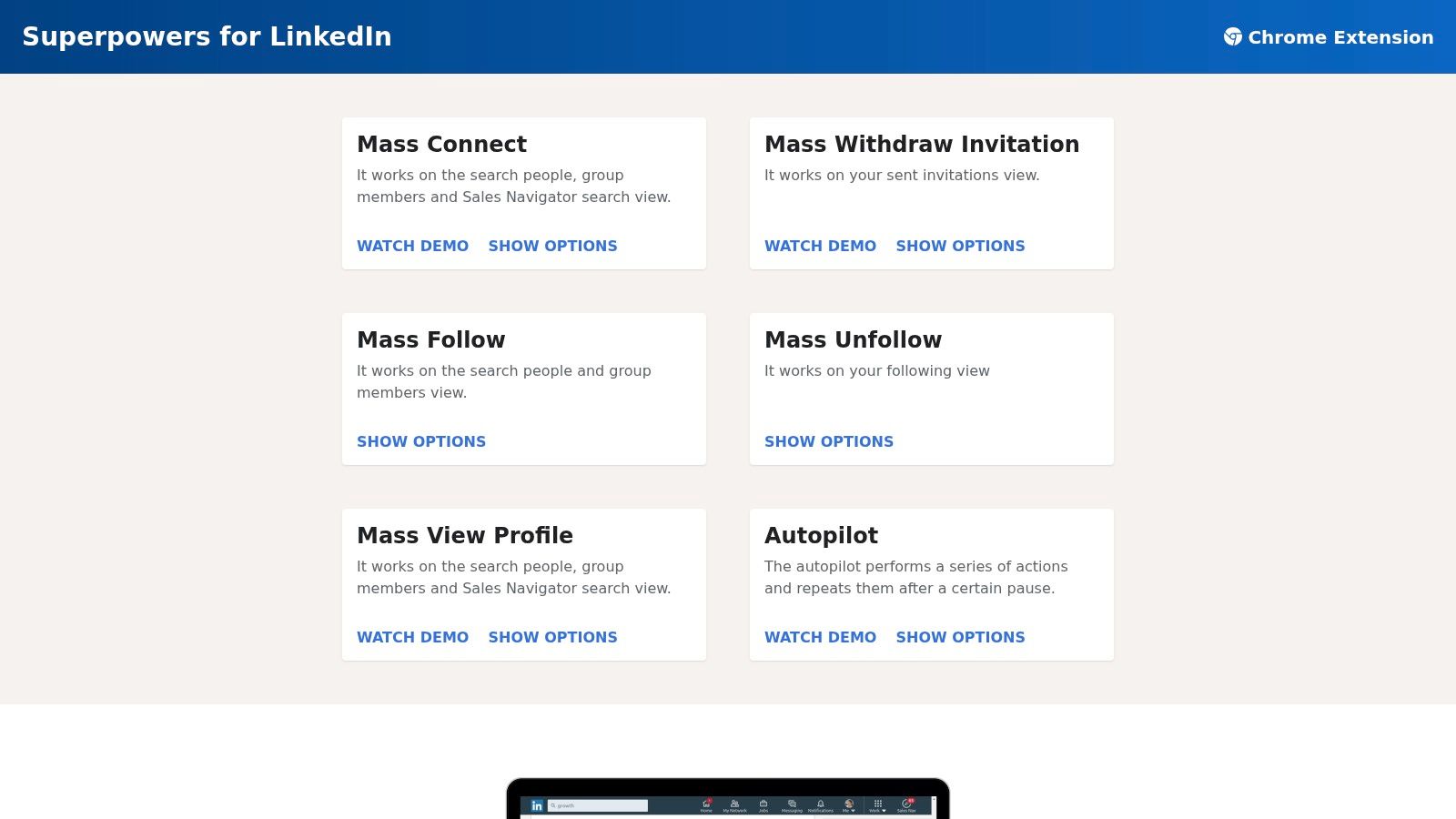 Superpowers for LinkedIn