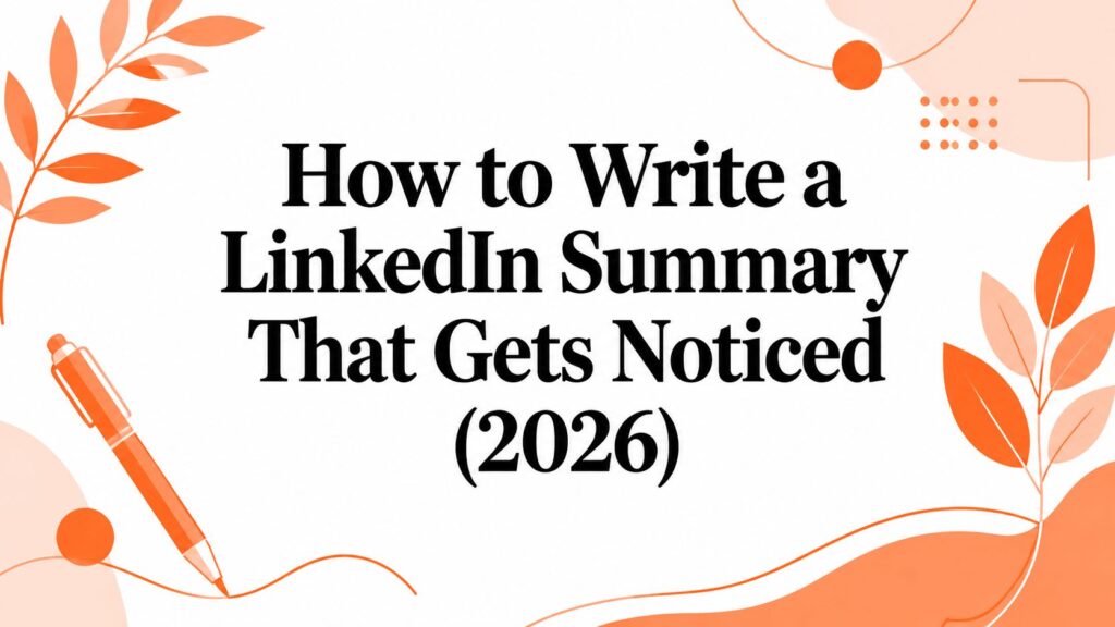How to Write a LinkedIn Summary That Gets Noticed (2026)