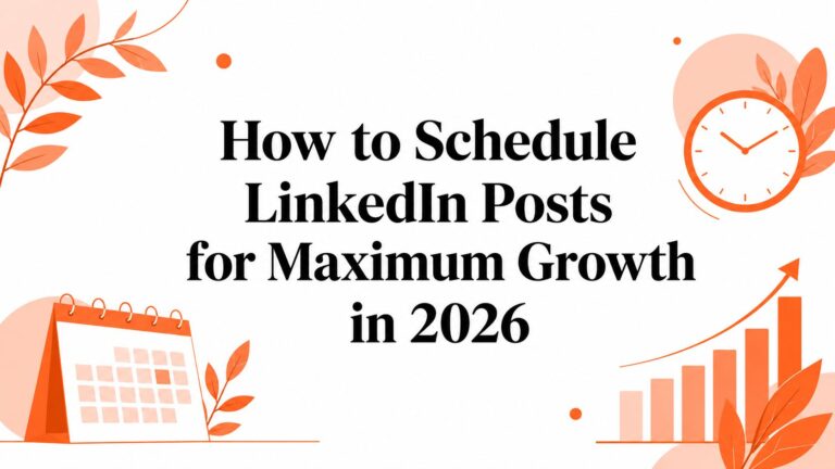 How to Schedule LinkedIn Posts for Maximum Growth in 2026
