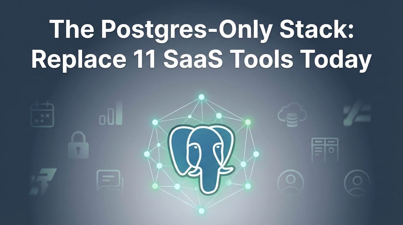 The Postgres-Only Stack: Replace 11 SaaS Tools Today