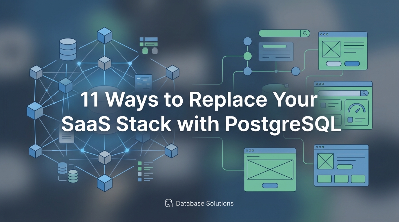 11 Ways to Replace Your SaaS Stack with PostgreSQL