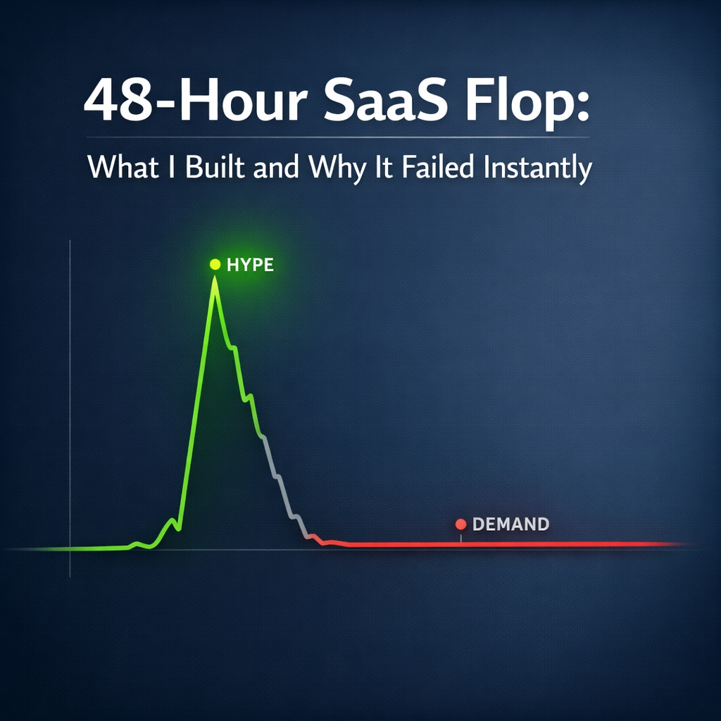 48-Hour SaaS Flop: What I Built and Why It Failed Instantly