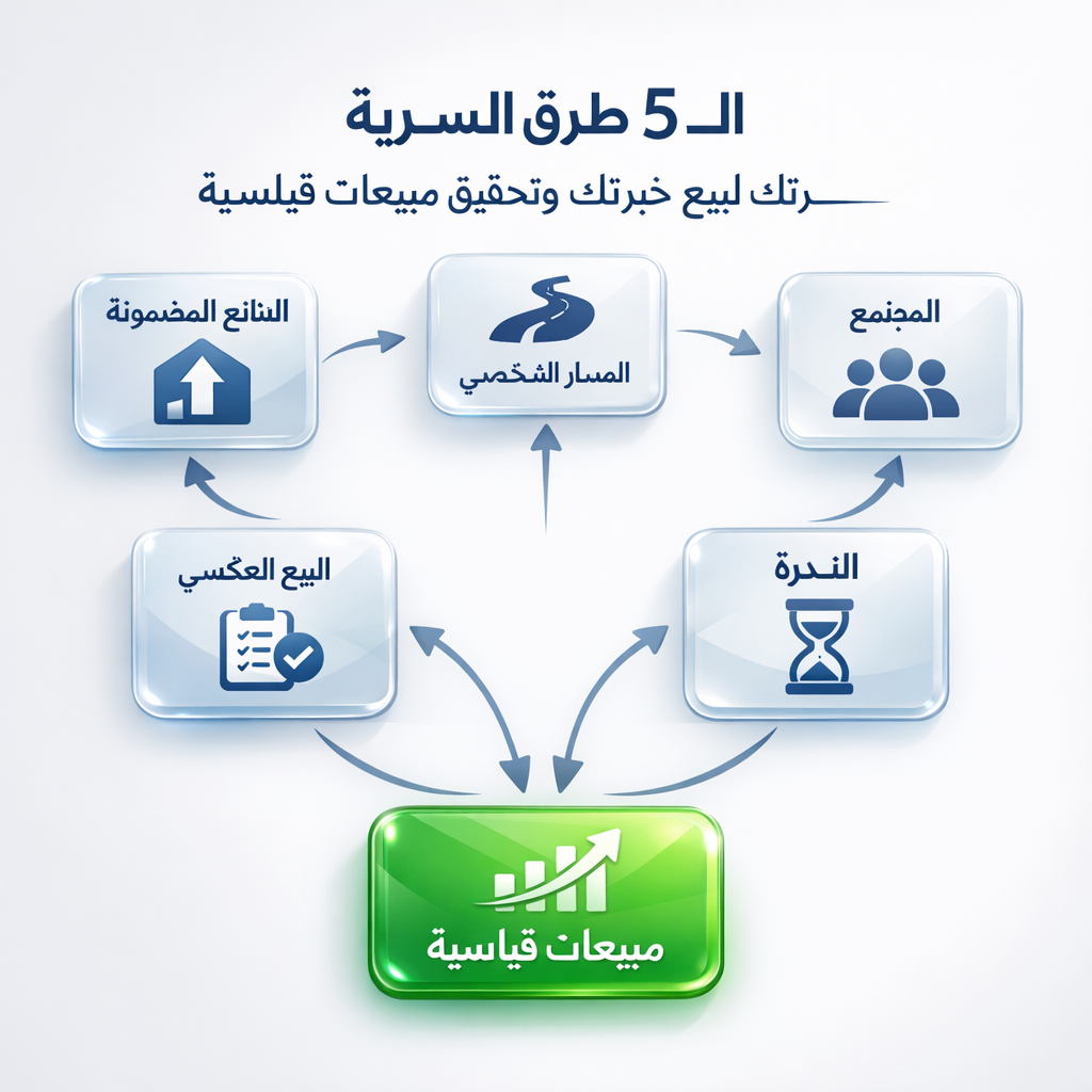 الـ 5 طرق السرية لبيع خبرتك وتحقيق مبيعات قياسية